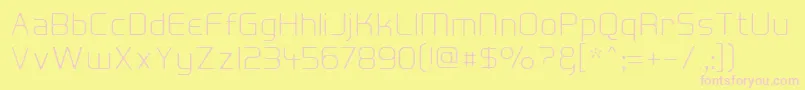Hall Fetica Decompose Font – Pink Fonts on Yellow Background