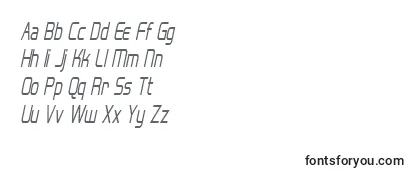 フォントHall Fetica Narrow Italic