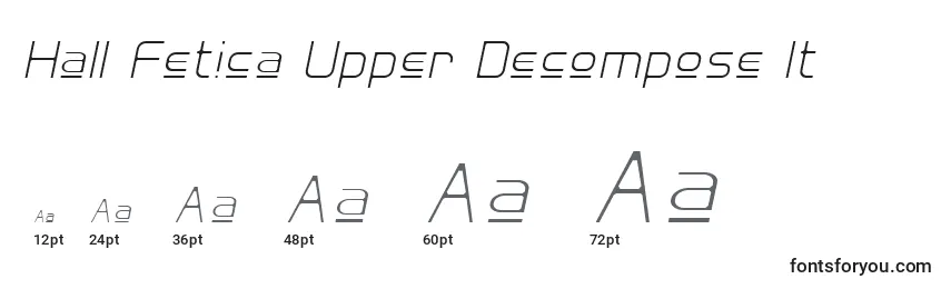 Hall Fetica Upper Decompose It Font Sizes