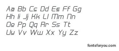 Schriftart Hall Fetica Upper Italic