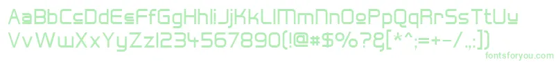 Hall Fetica Upper Font – Green Fonts on White Background