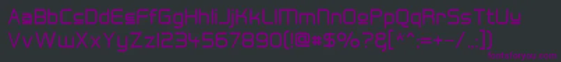 Hall Fetica Upper Font – Purple Fonts on Black Background