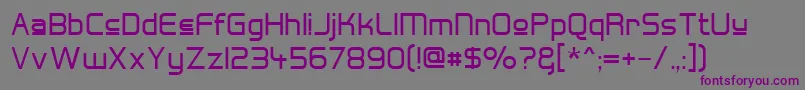 Hall Fetica Upper Font – Purple Fonts on Gray Background