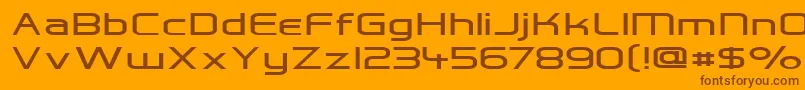 More about Hall Fetica Wide Font Hall Fetica Wide Font – Brown Fonts on Orange Background