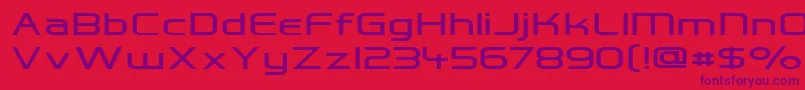 Шрифт Hall Fetica Wide – фиолетовые шрифты на красном фоне