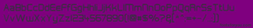 Hall Fetica-Schriftart – Schwarze Schriften auf violettem Hintergrund