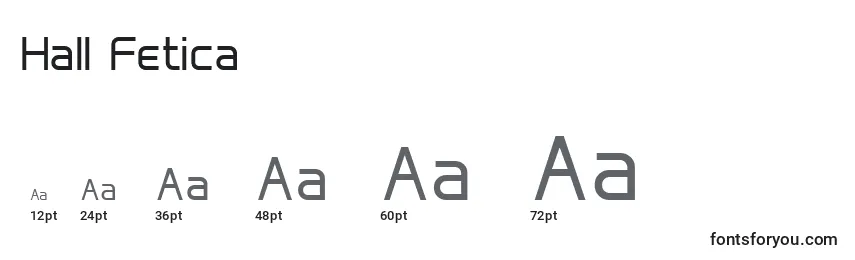 Hall Fetica Font Sizes