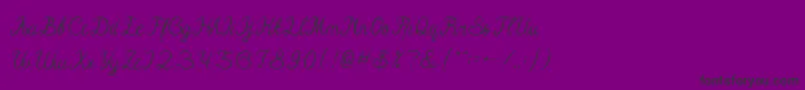 Hall Of Fame Font – Black Fonts on Purple Background