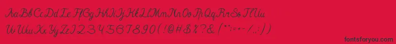 Hall Of Fame Font – Black Fonts on Red Background