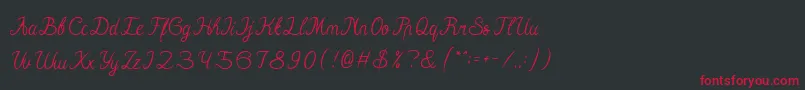 Hall Of Fame Font – Red Fonts on Black Background