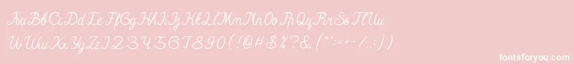 Hall Of Fame Font – White Fonts on Pink Background