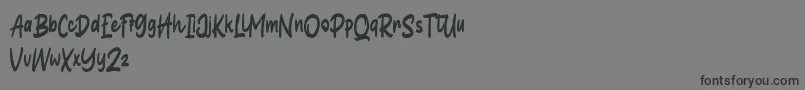 Hallou Font – Black Fonts on Gray Background