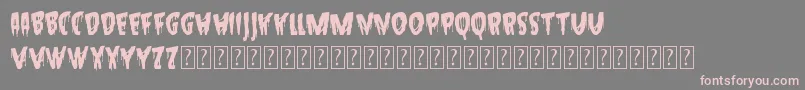 Hallowed Eve Sample Font – Pink Fonts on Gray Background