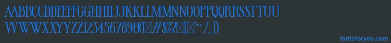 More about HallowedGrounds Font HallowedGrounds Font – Blue Fonts on Black Background