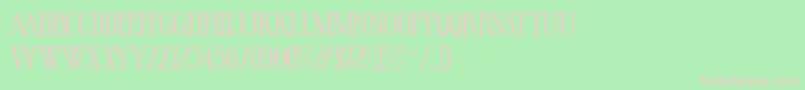 HallowedGrounds Font – Pink Fonts on Green Background