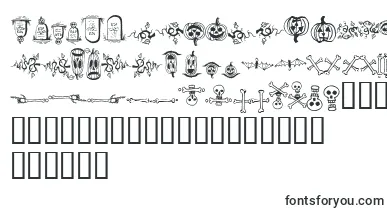 halloween borders font – holiday Fonts