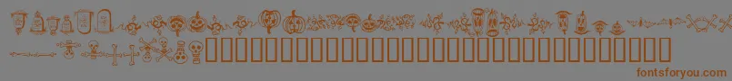 fuente halloween borders – Fuentes Marrones Sobre Fondo Gris