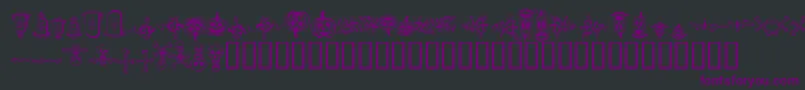 Шрифт halloween borders – фиолетовые шрифты на чёрном фоне