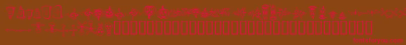 Шрифт halloween borders – красные шрифты на коричневом фоне