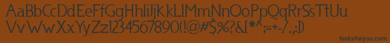 Usenet ffy Font – Black Fonts on Brown Background