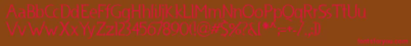 Usenet ffy Font – Red Fonts on Brown Background