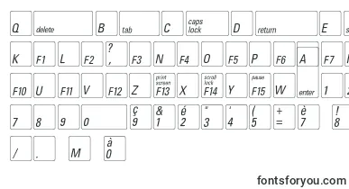  Keyfontfrench font