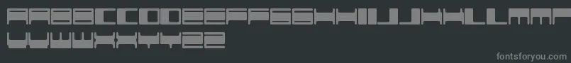Шрифт VokerBaxerFreePromo – серые шрифты на чёрном фоне