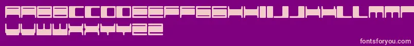 VokerBaxerFreePromo Font – Pink Fonts on Purple Background