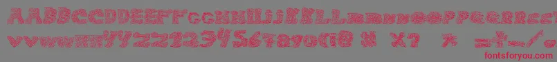 halo sonic Font – Red Fonts on Gray Background