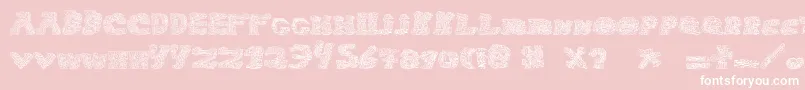 halo sonic Font – White Fonts on Pink Background