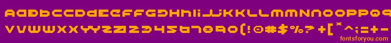 Halo Font – Orange Fonts on Purple Background