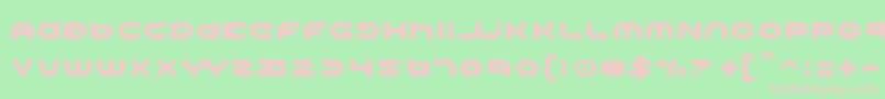 Halo Font – Pink Fonts on Green Background