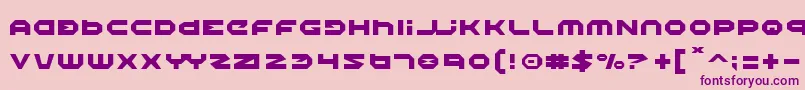 Halo Font – Purple Fonts on Pink Background