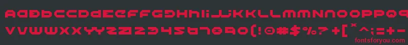 Halo Font – Red Fonts on Black Background