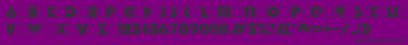 Halt Font – Black Fonts on Purple Background