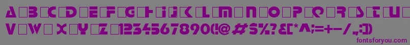 Halt Font – Purple Fonts on Gray Background