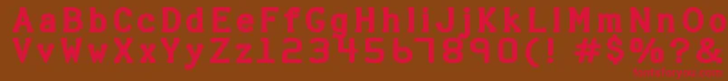 HALTER   Font – Red Fonts on Brown Background