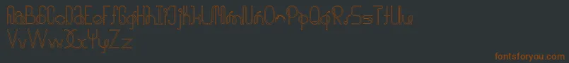 halusinasi penuh Font – Brown Fonts on Black Background