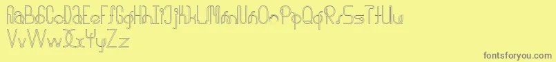 halusinasi penuh Font – Gray Fonts on Yellow Background