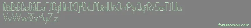 halusinasi penuh Font – Green Fonts on Gray Background