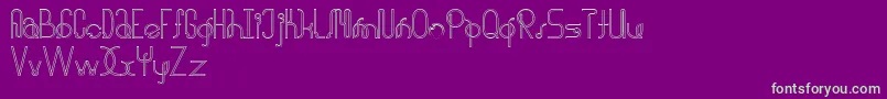 halusinasi penuh Font – Green Fonts on Purple Background
