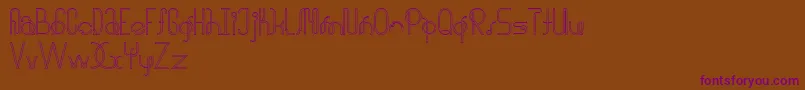 halusinasi penuh Font – Purple Fonts on Brown Background