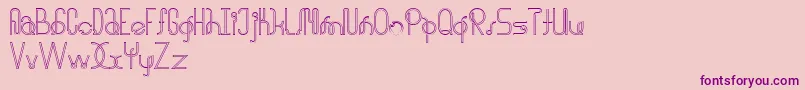 halusinasi penuh Font – Purple Fonts on Pink Background