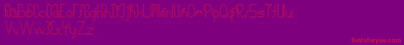 halusinasi penuh Font – Red Fonts on Purple Background