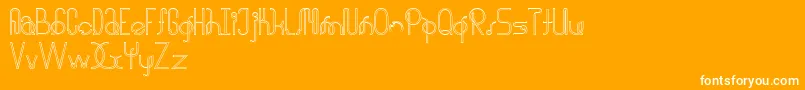 halusinasi penuh Font – White Fonts on Orange Background