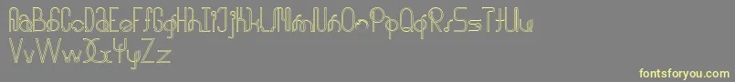 halusinasi penuh Font – Yellow Fonts on Gray Background