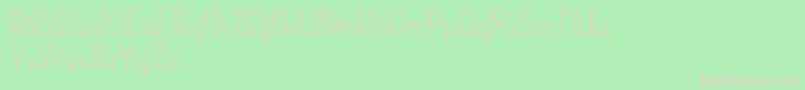 halusinasi Font – Pink Fonts on Green Background