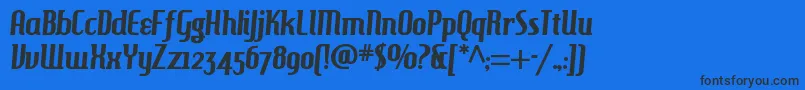 HAMBH    Font – Black Fonts on Blue Background