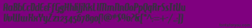 HAMBH    Font – Black Fonts on Purple Background