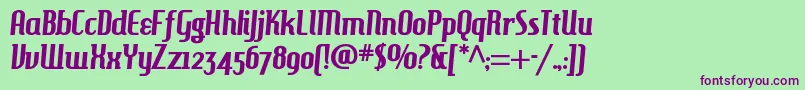 HAMBH    Font – Purple Fonts on Green Background